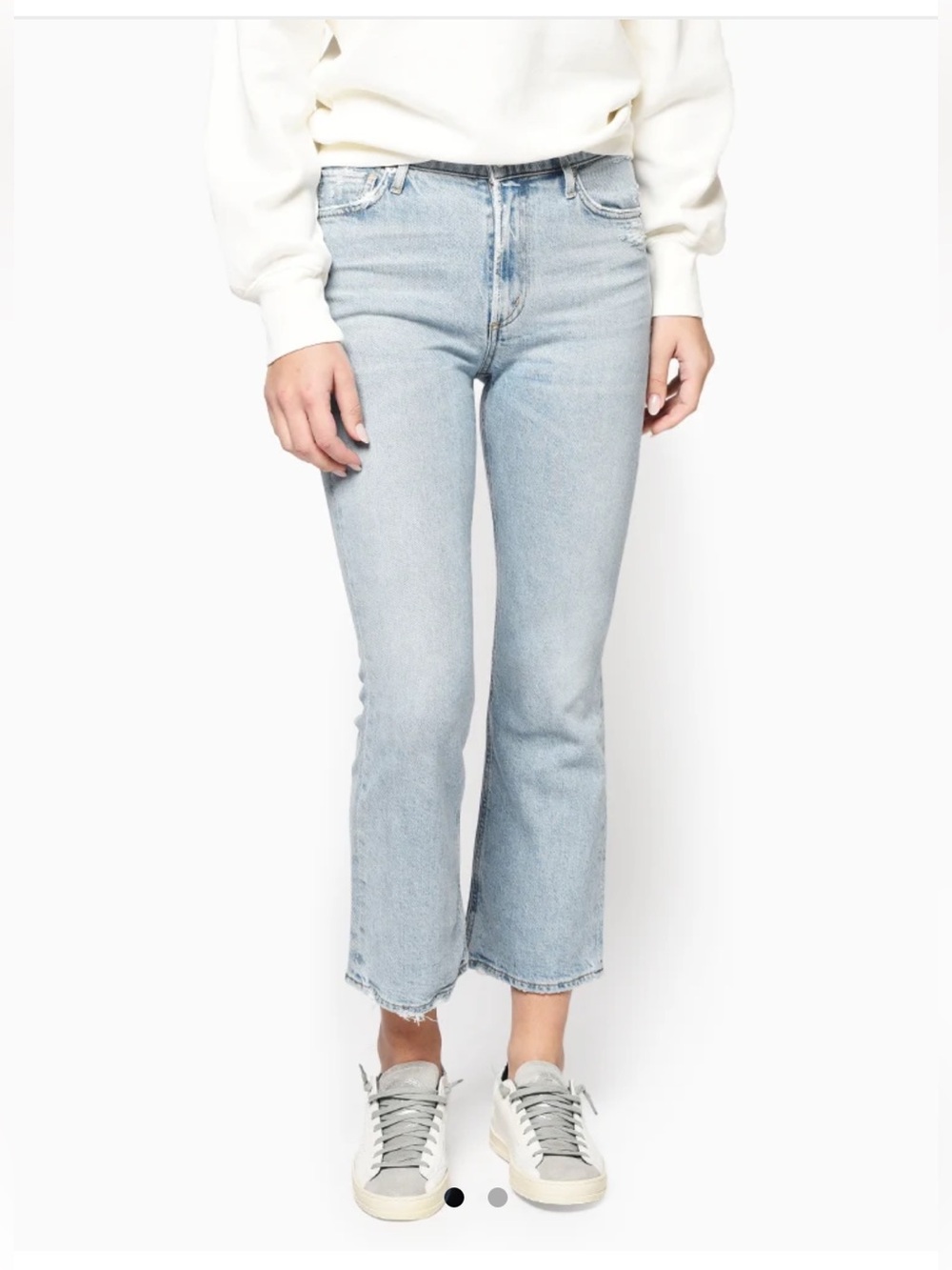 Citizens Of Humanity Light Wash Blue Cropped Jeans- Size 25